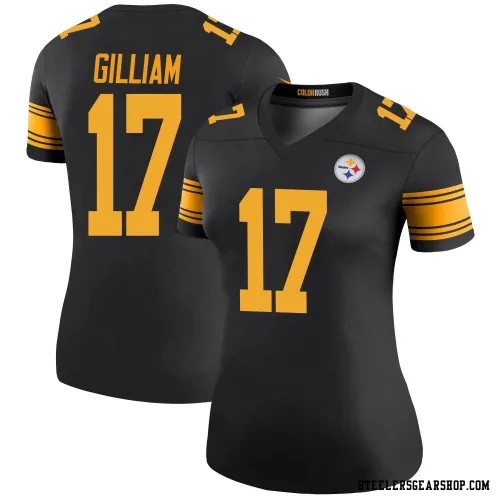 Joe Gilliam Pittsburgh Steelers Legend Women's Color Rush Jersey (Black)