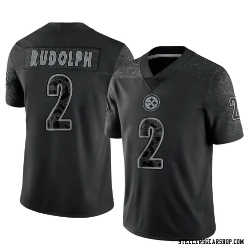 Mason Rudolph Pittsburgh Steelers Limited Youth Reflective Jersey Black 7676