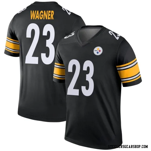 Mike Wagner Pittsburgh Steelers Legend Men's Jersey (Black)