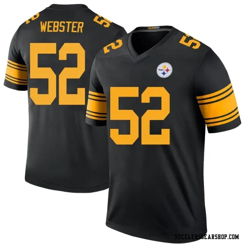 Mike Webster Pittsburgh Steelers Legend Men's Color Rush Jersey (Black)