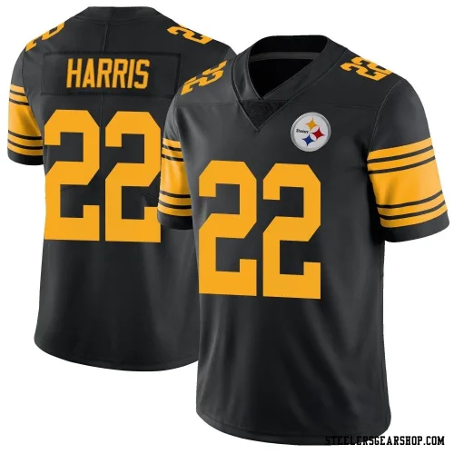 Nike Men's Pittsburgh Steelers Najee Harris #22 Black Game Jersey