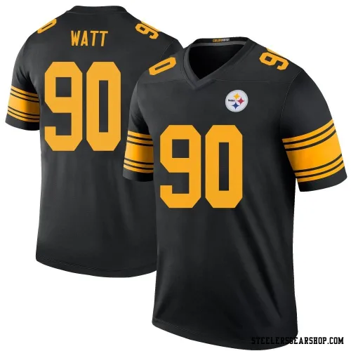 T.J. Watt Pittsburgh Steelers Legend Youth Color Rush Jersey (Black)